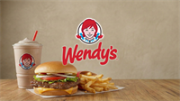 Wendy’s burger, fries and Frosty with the Wendy’s logo, evoking a deep-value stock turnaround rebound.