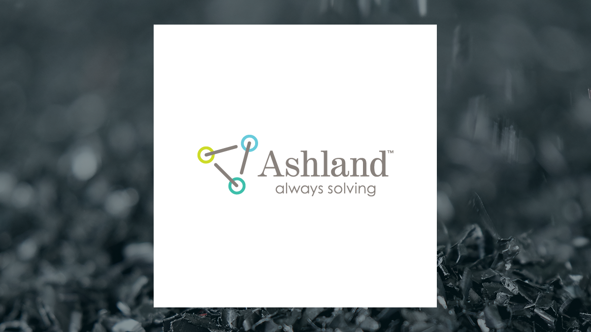 Ashland logo with Basic Materials background