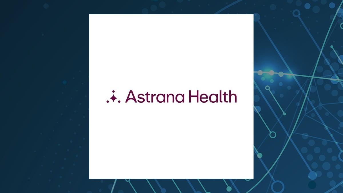 Astrana Health logo with Medical background