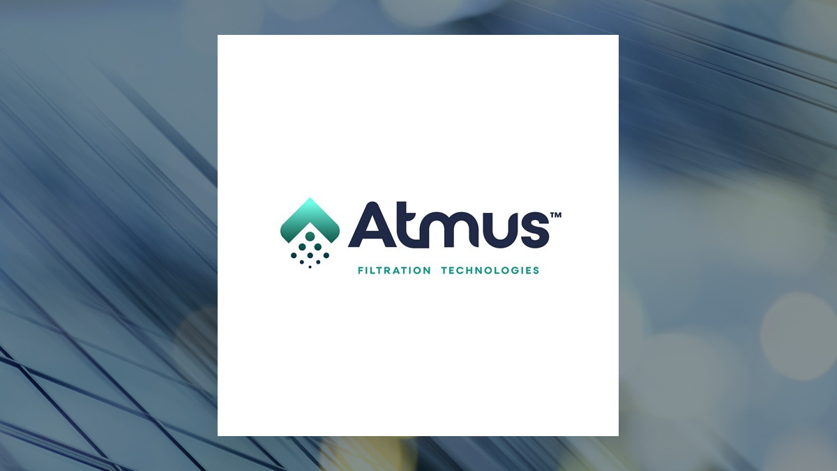 Atmus Filtration Technologies logo with Industrial Products background