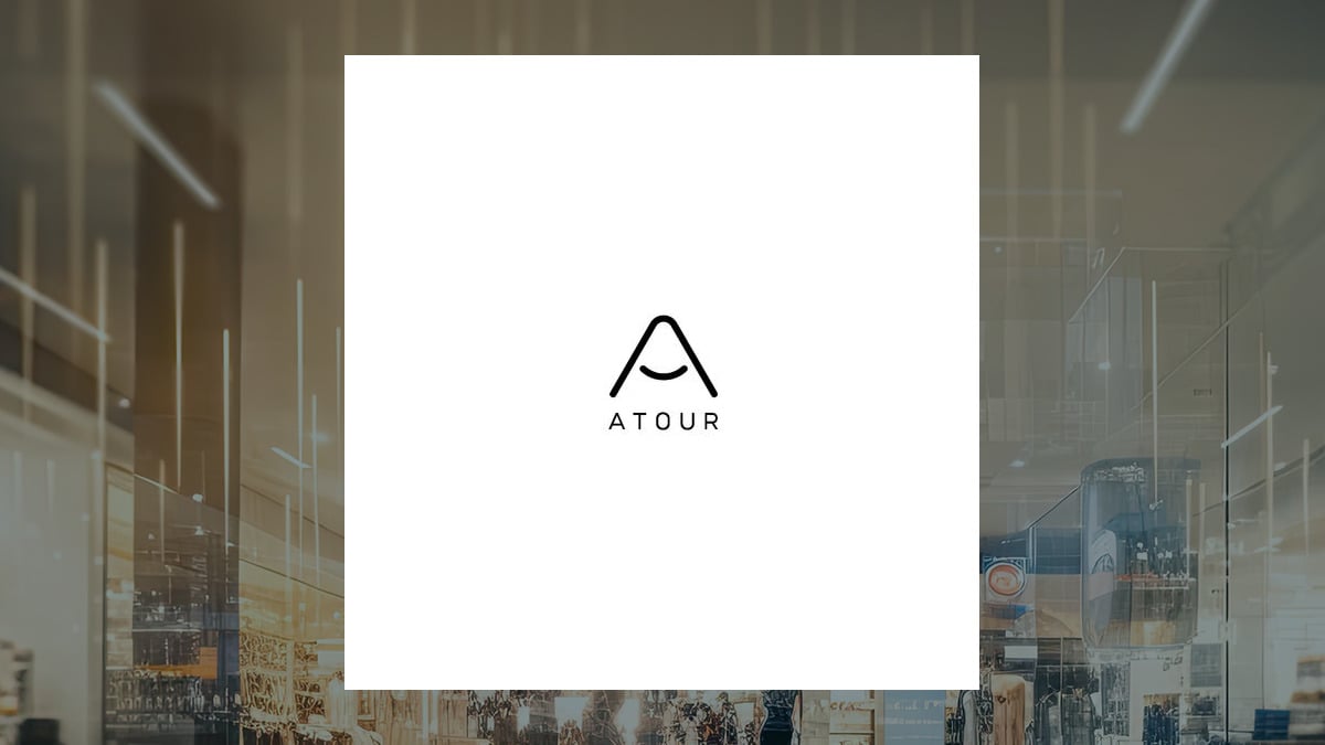 Atour Lifestyle logo with Consumer Discretionary background