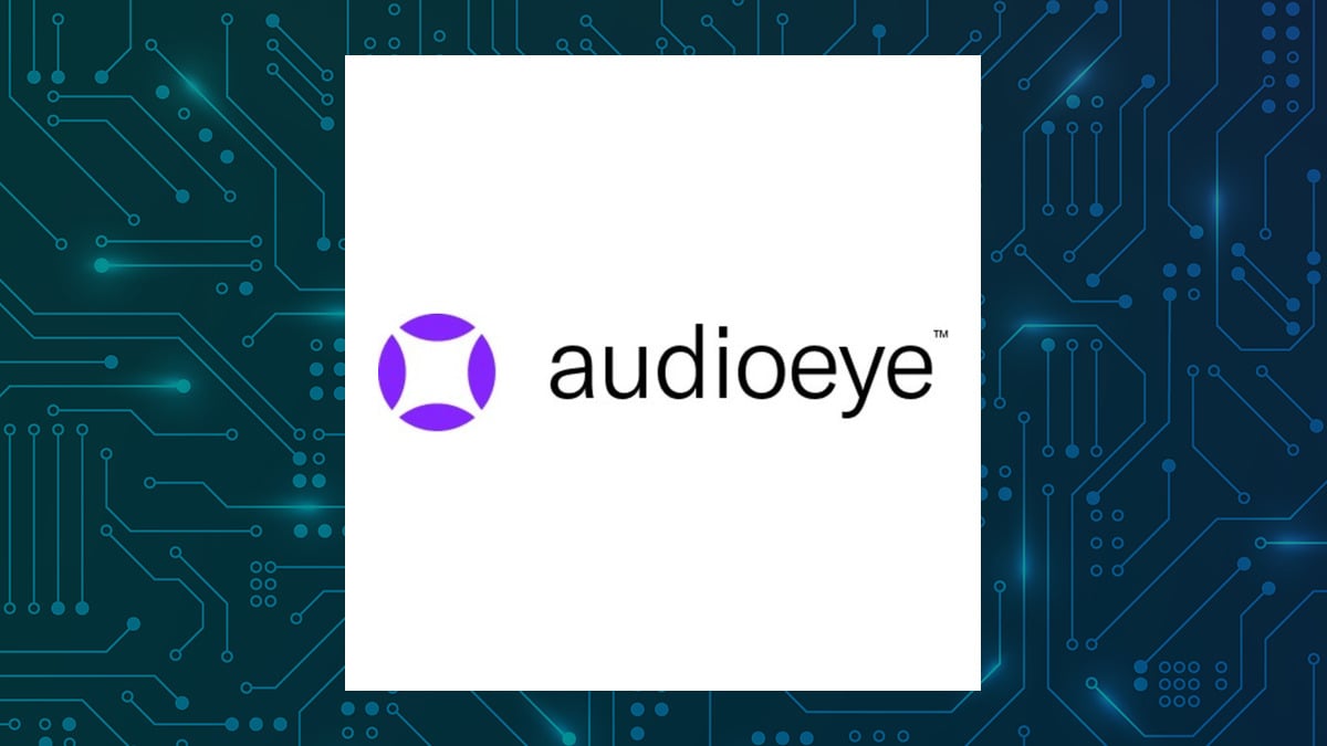 AudioEye logo with Computer and Technology background