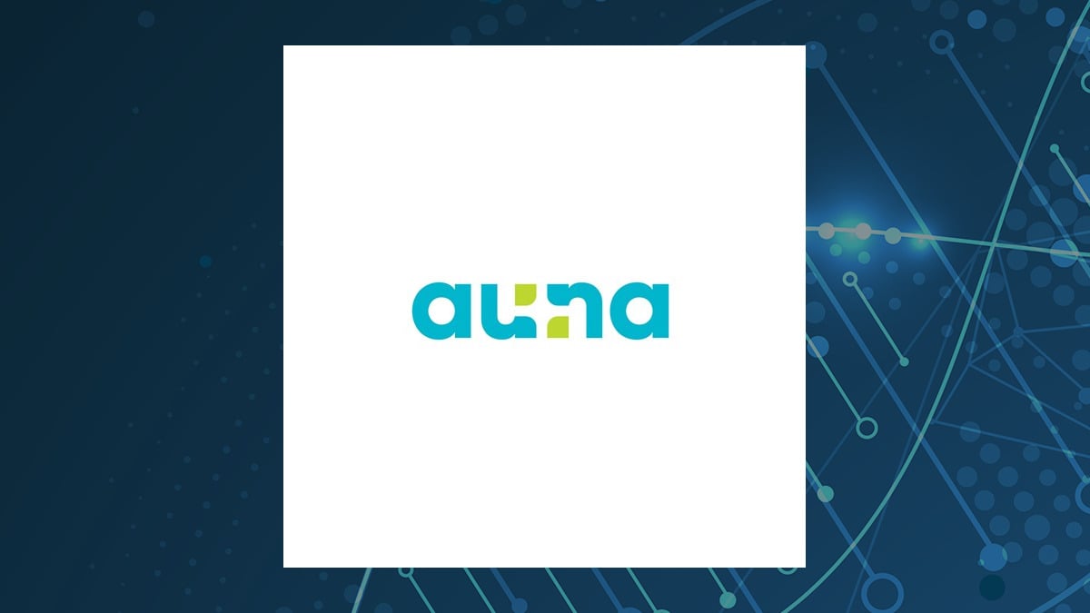 Auna logo with Medical background