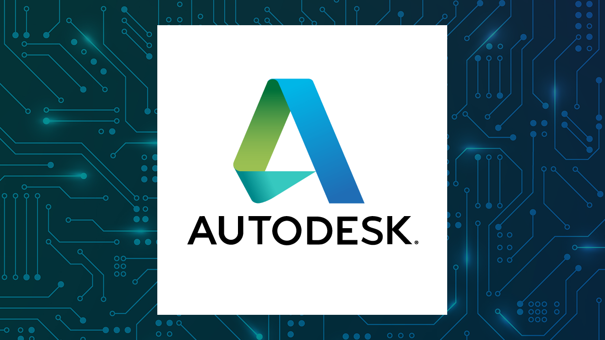 Autodesk logo with Computer and Technology background