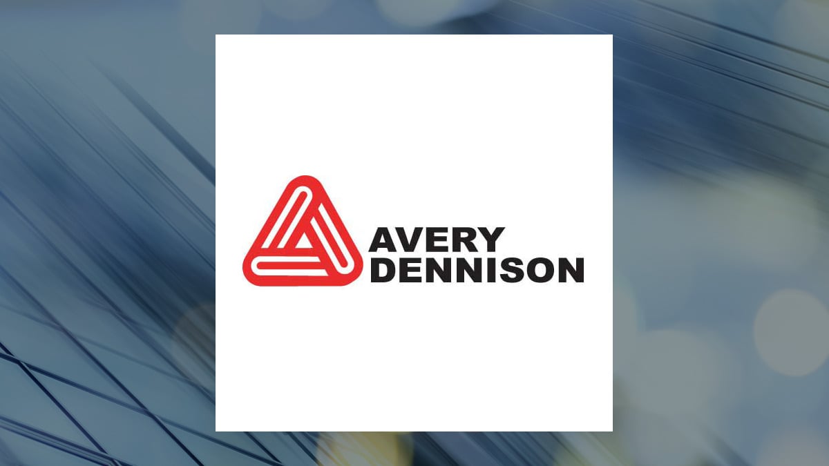 Avery Dennison logo with Industrial Products background