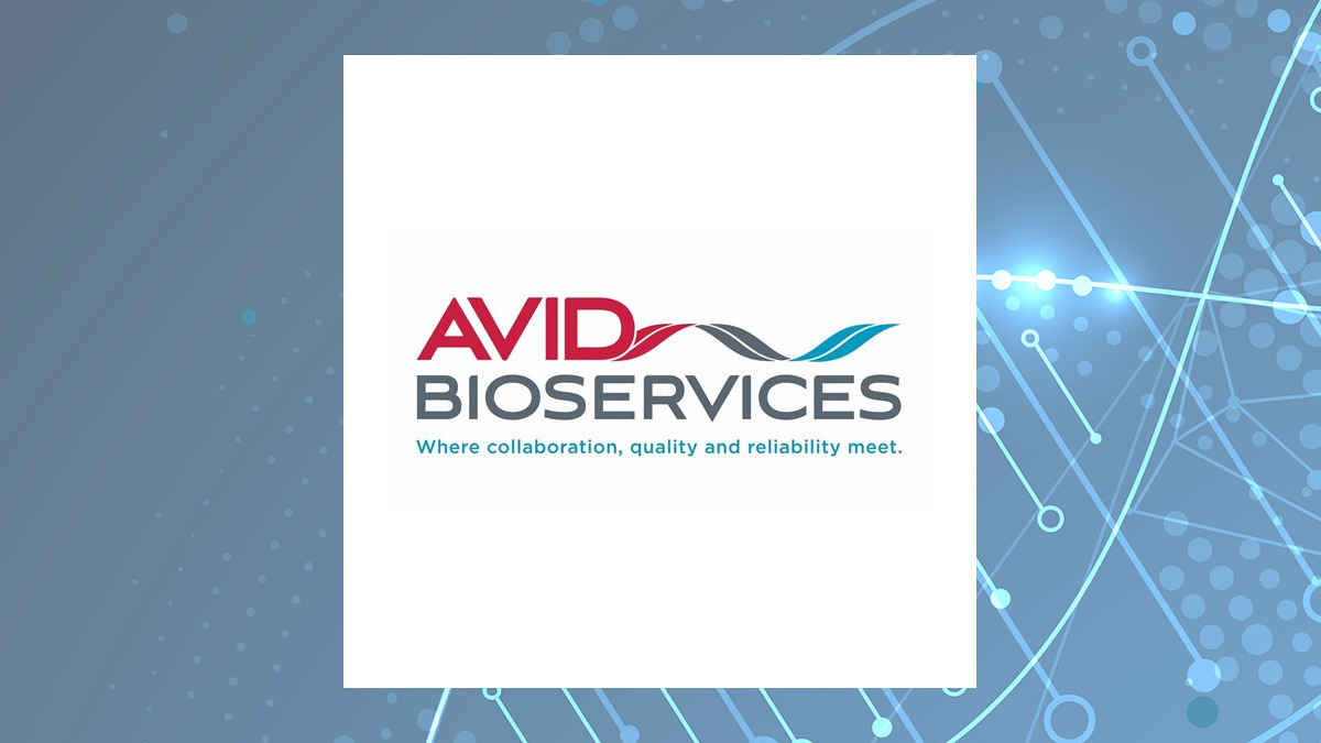 Avid Bioservices logo with Medical background