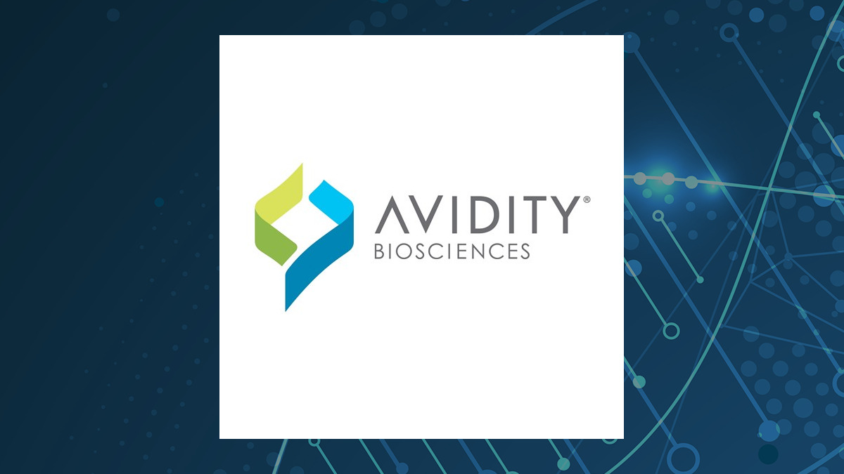 Avidity Biosciences logo with Medical background