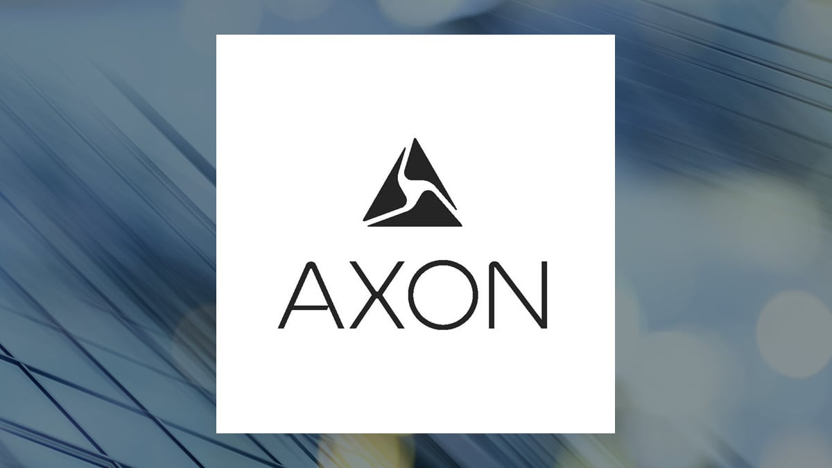 Axon Enterprise logo with Industrial Products background
