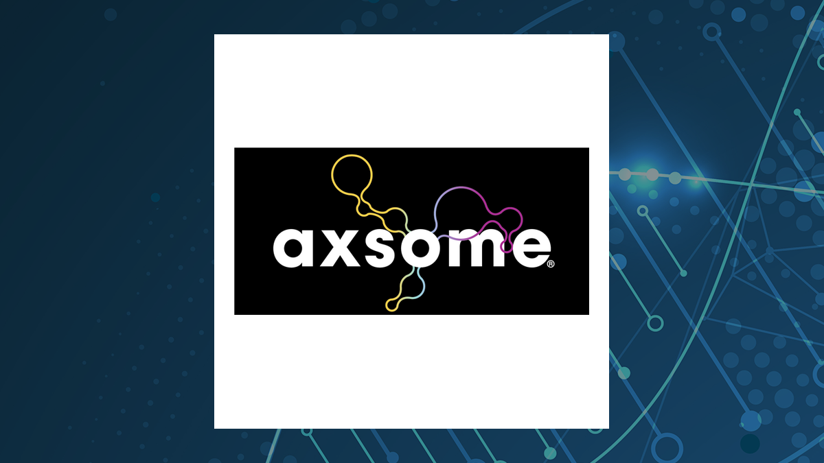 Axsome Therapeutics logo with Medical background