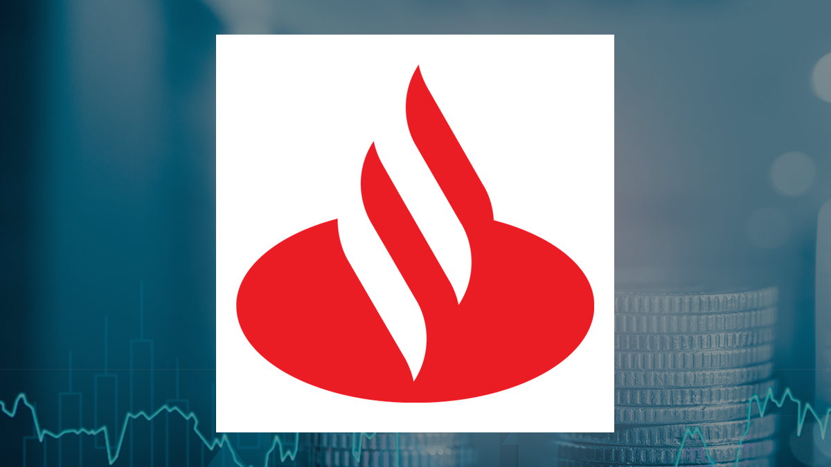 Banco Santander (Brasil) logo with Finance background