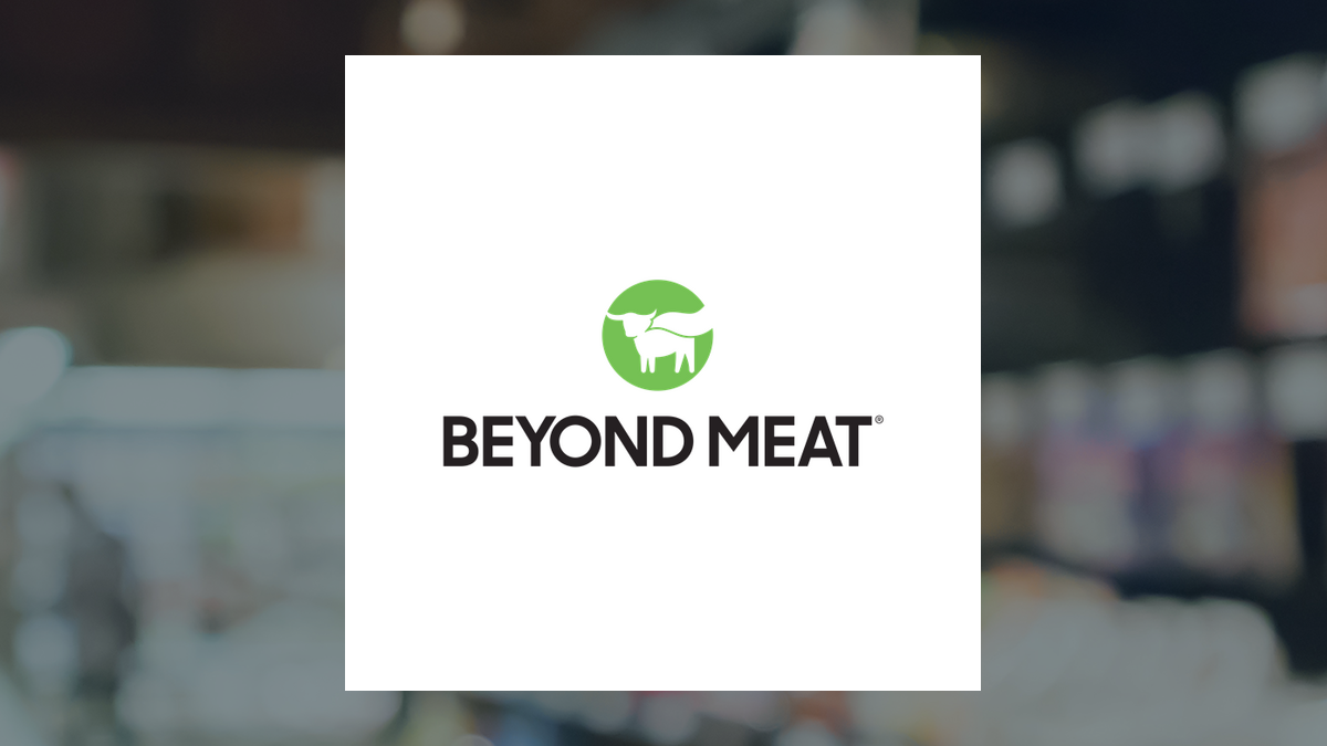 Beyond Meat logo with Consumer Defensive background