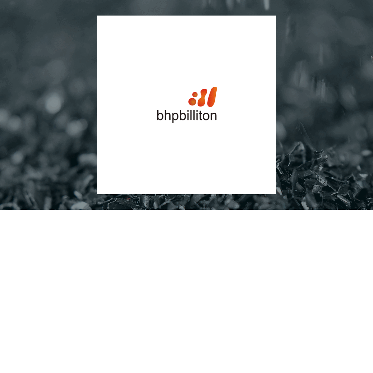 BHP Group logo with Basic Materials background