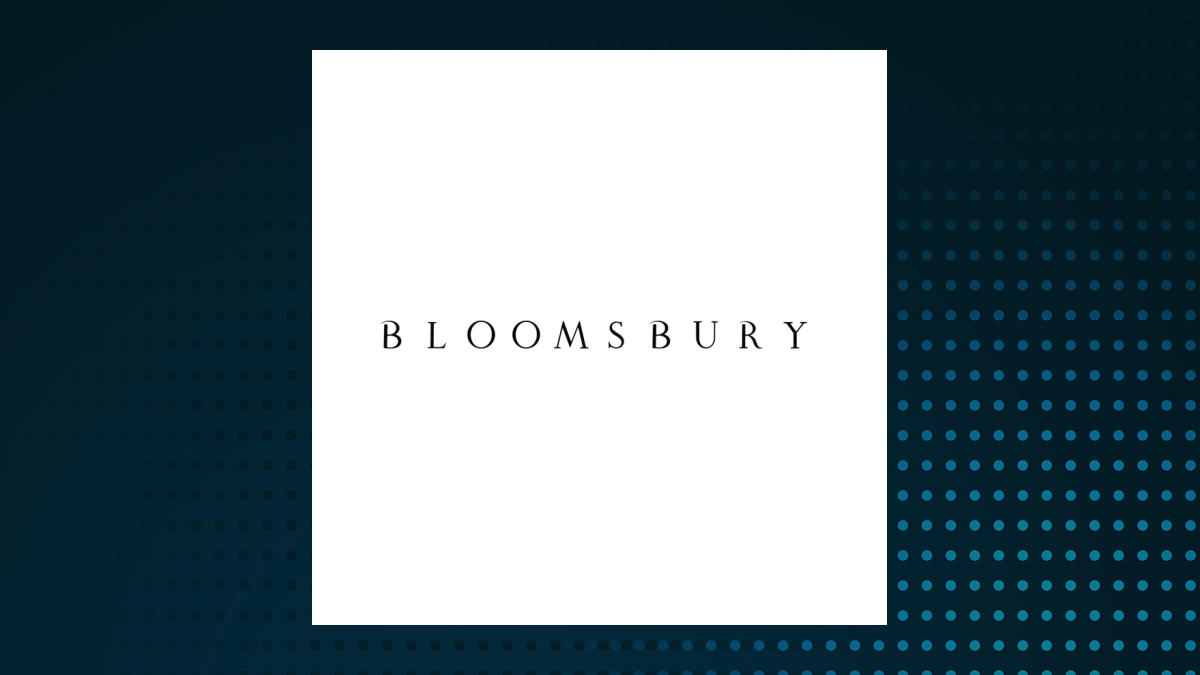 Bloomsbury Publishing logo with Communication Services background