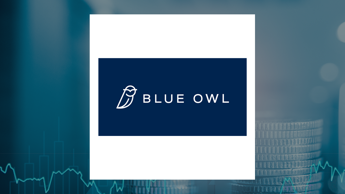 Blue Owl Capital logo with Finance background