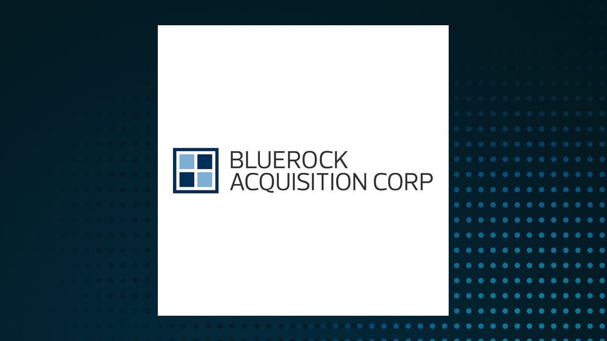 Bluerock Acquisition logo with Financial Services background