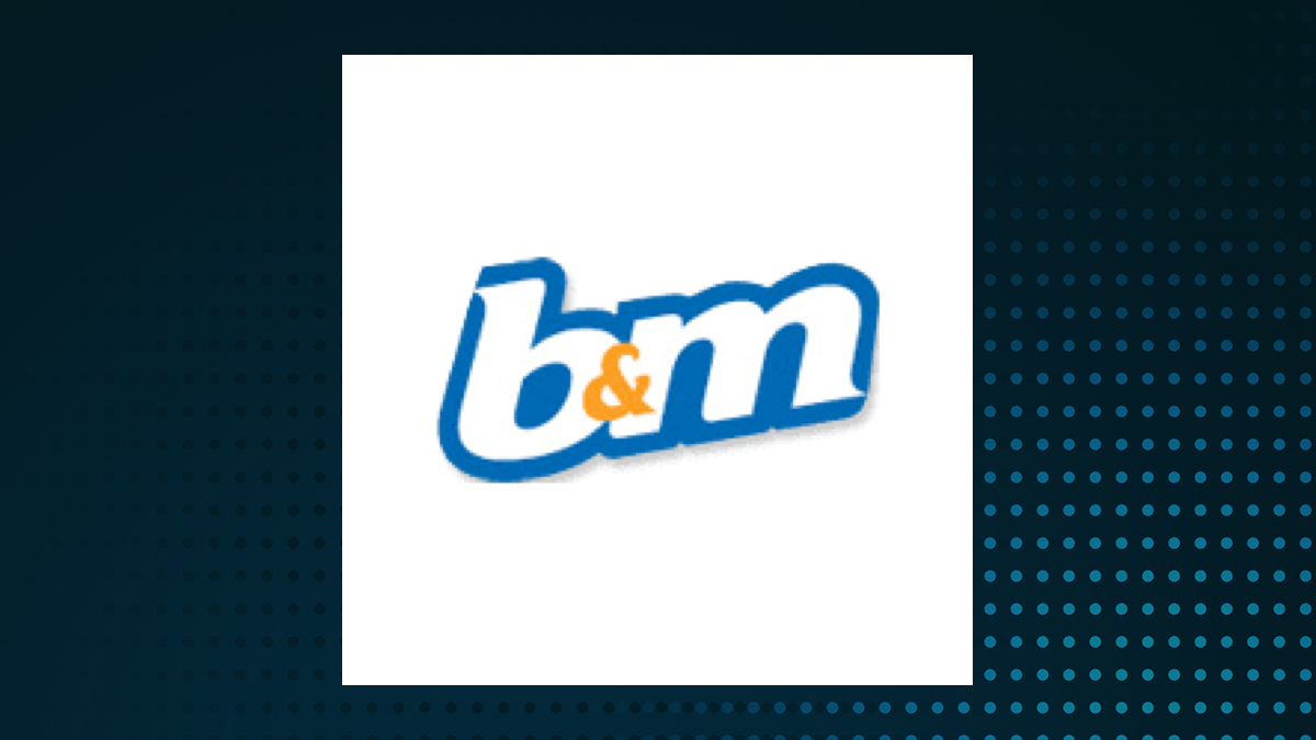 B&M European Value Retail logo with Consumer Defensive background