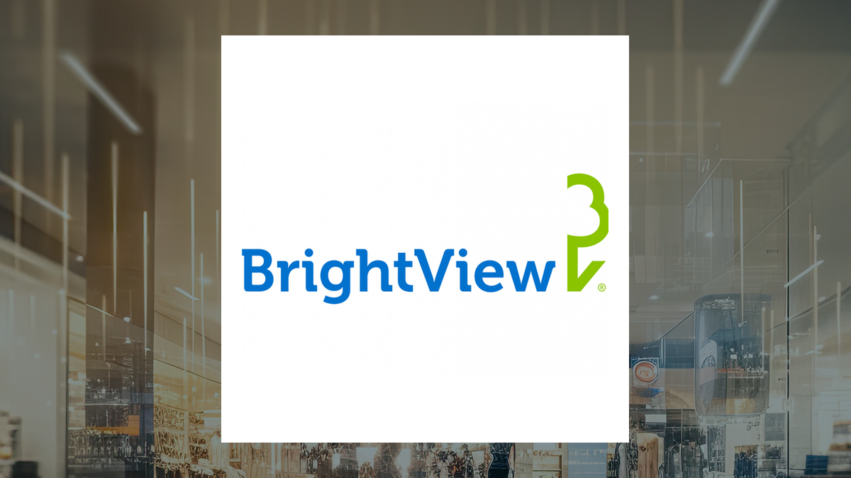 BrightView logo with Consumer Discretionary background