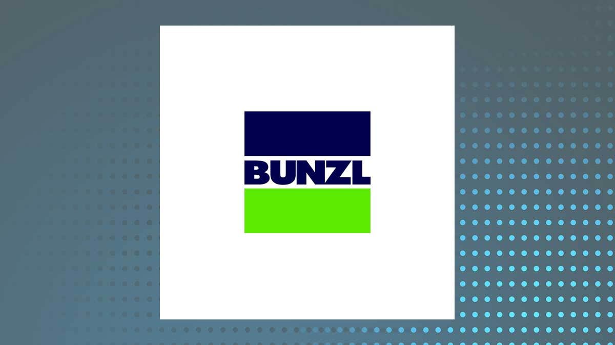 Bunzl logo with Consumer Defensive background