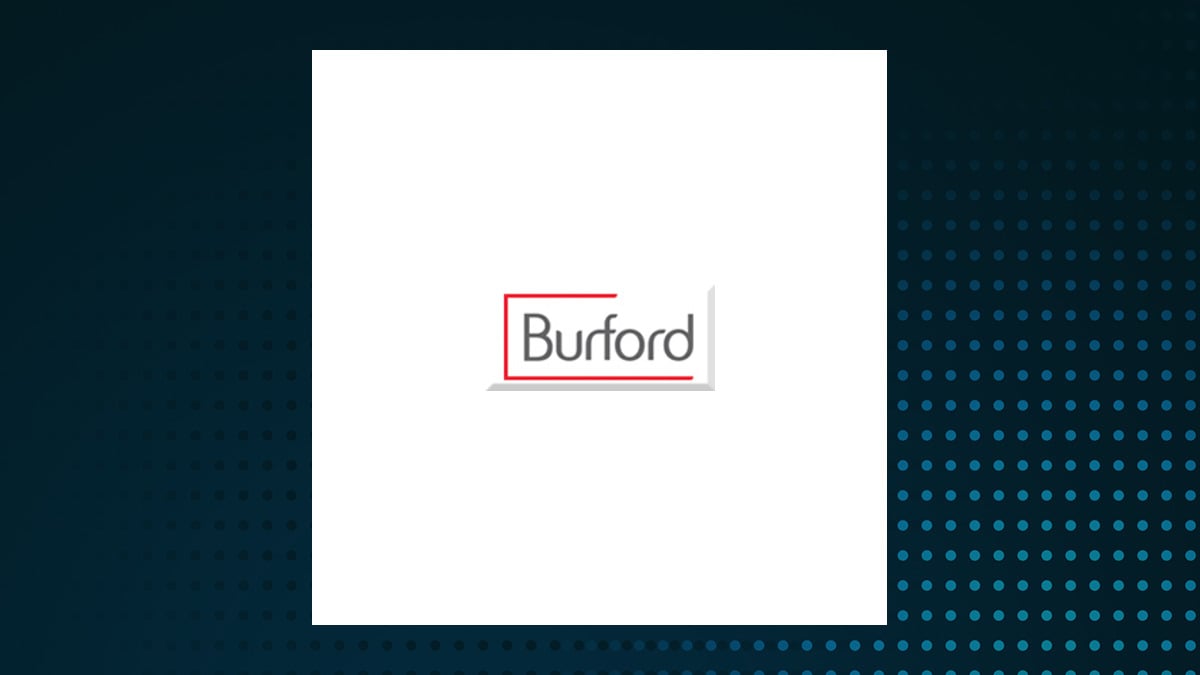 Burford Capital logo with Financial Services background