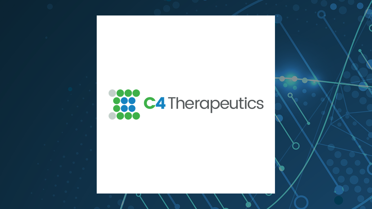 C4 Therapeutics logo with Medical background