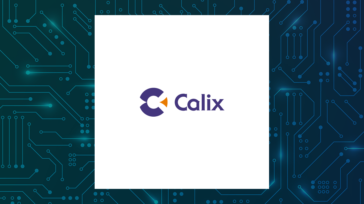 Calix logo with Computer and Technology background