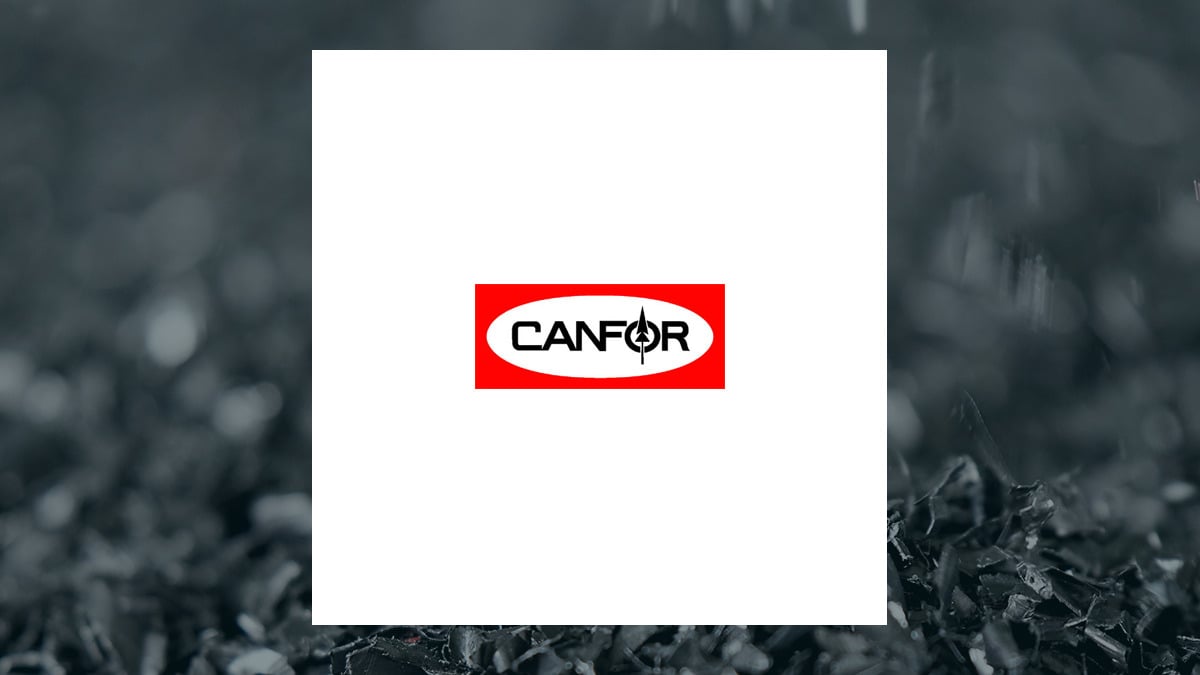 Canfor Pulp Products logo with Basic Materials background