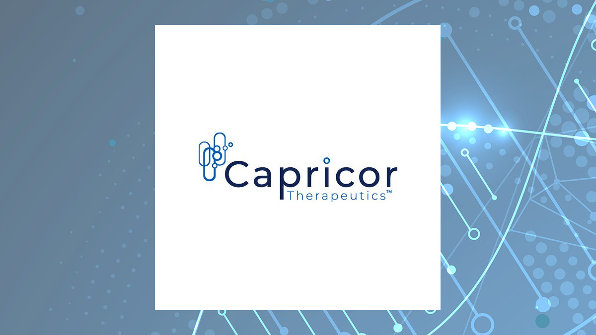 Capricor Therapeutics logo with Medical background