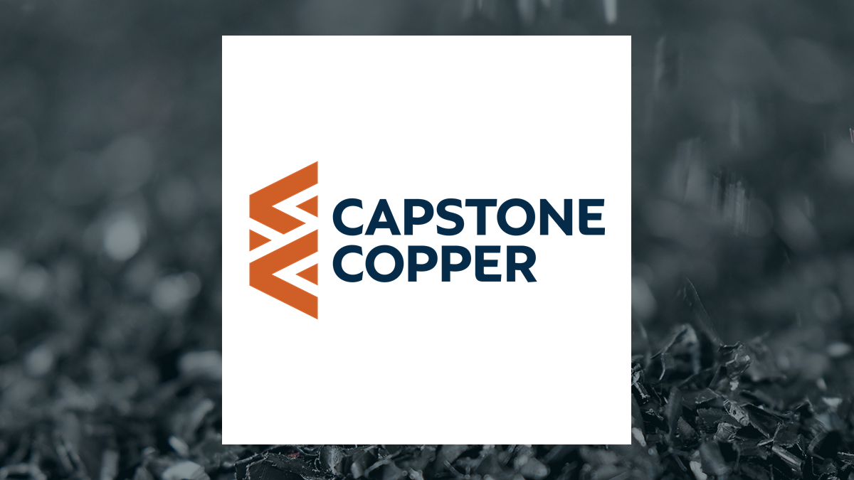 Capstone Copper logo with Basic Materials background
