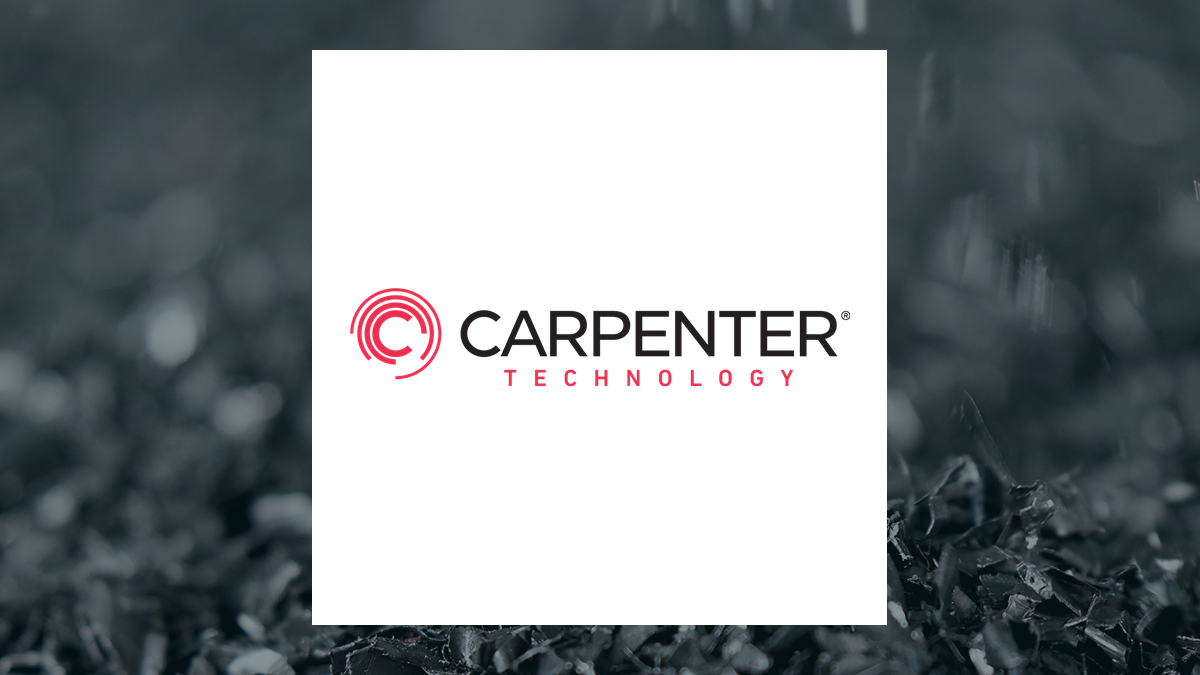 Carpenter Technology logo with Basic Materials background