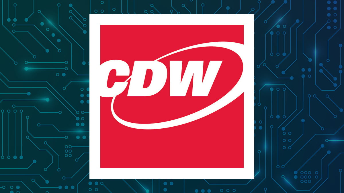 CDW logo with Computer and Technology background