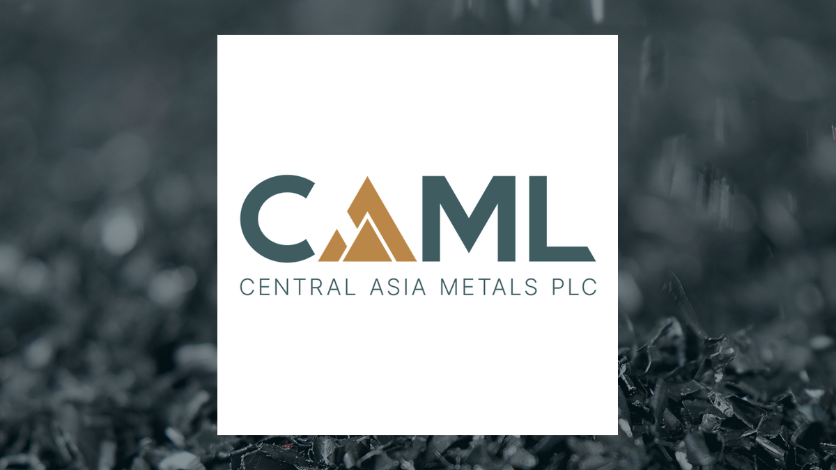 Central Asia Metals logo with Basic Materials background