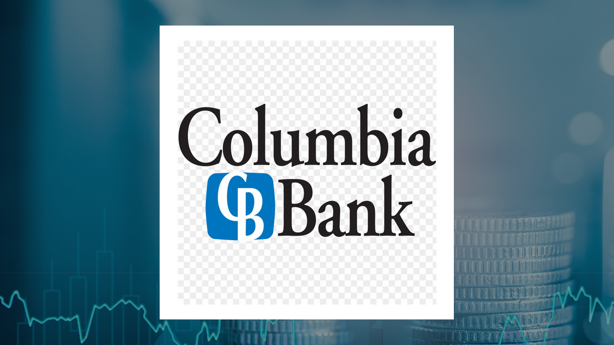 Columbia Banking System logo with Finance background