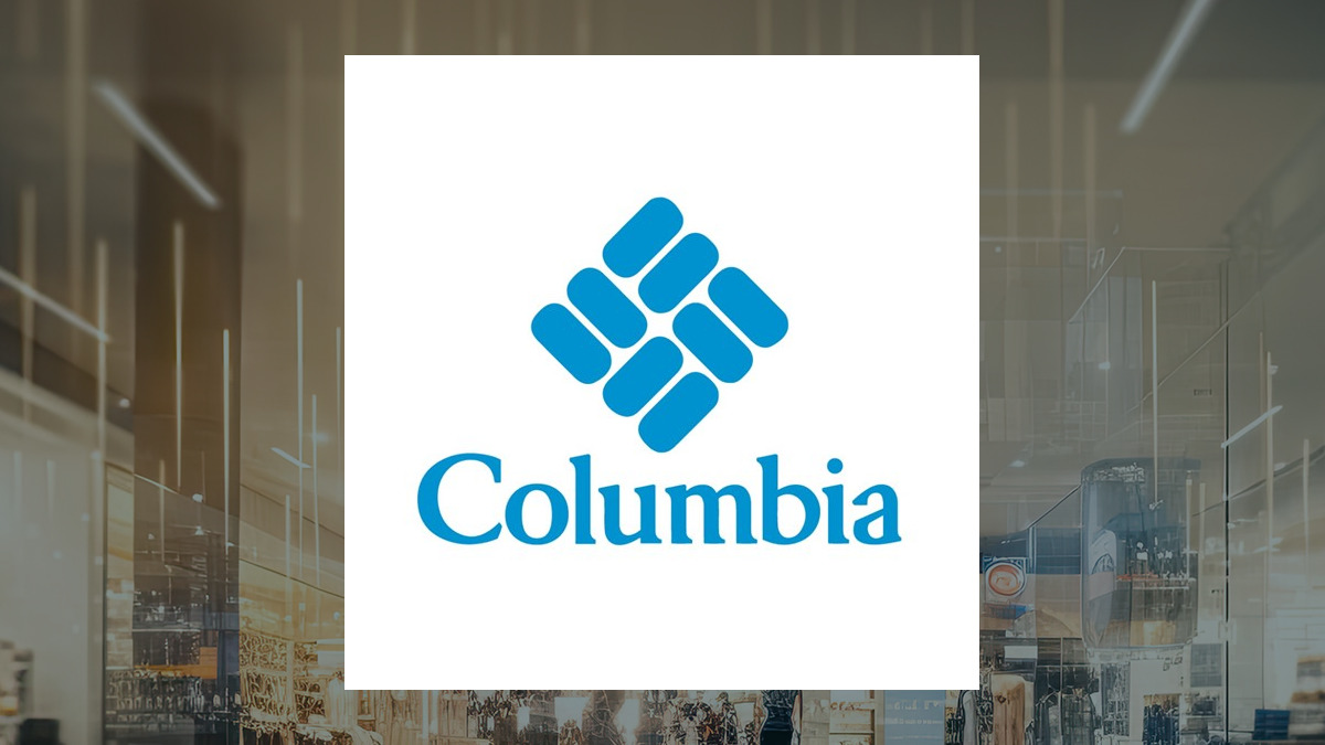 Columbia Sportswear logo with Consumer Discretionary background