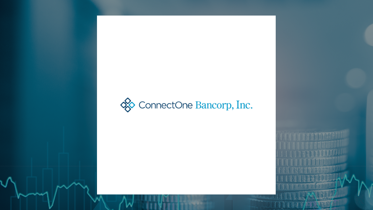 ConnectOne Bancorp logo with Finance background
