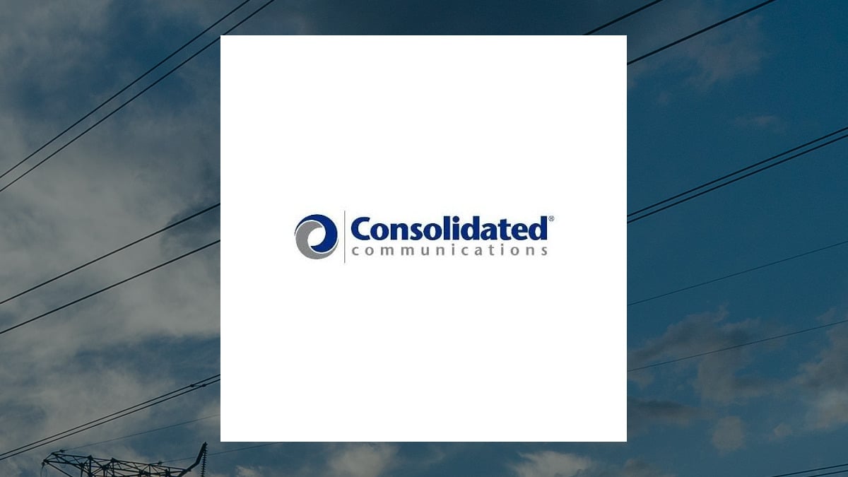 Consolidated Communications logo with Utilities background