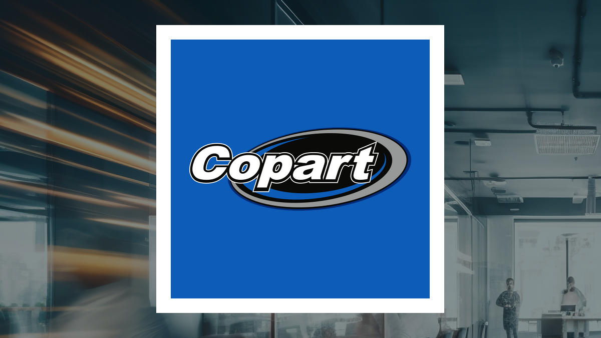 Copart logo with Business Services background