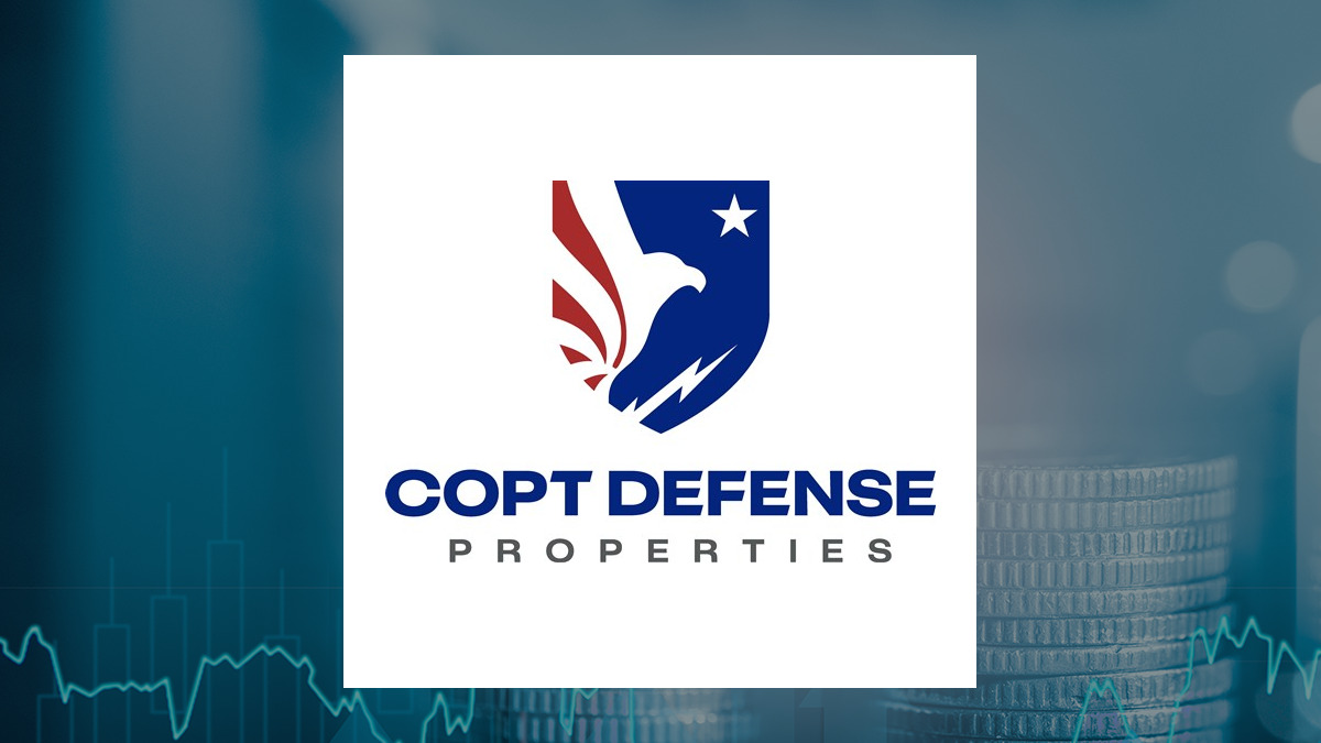 COPT Defense Properties logo with Finance background
