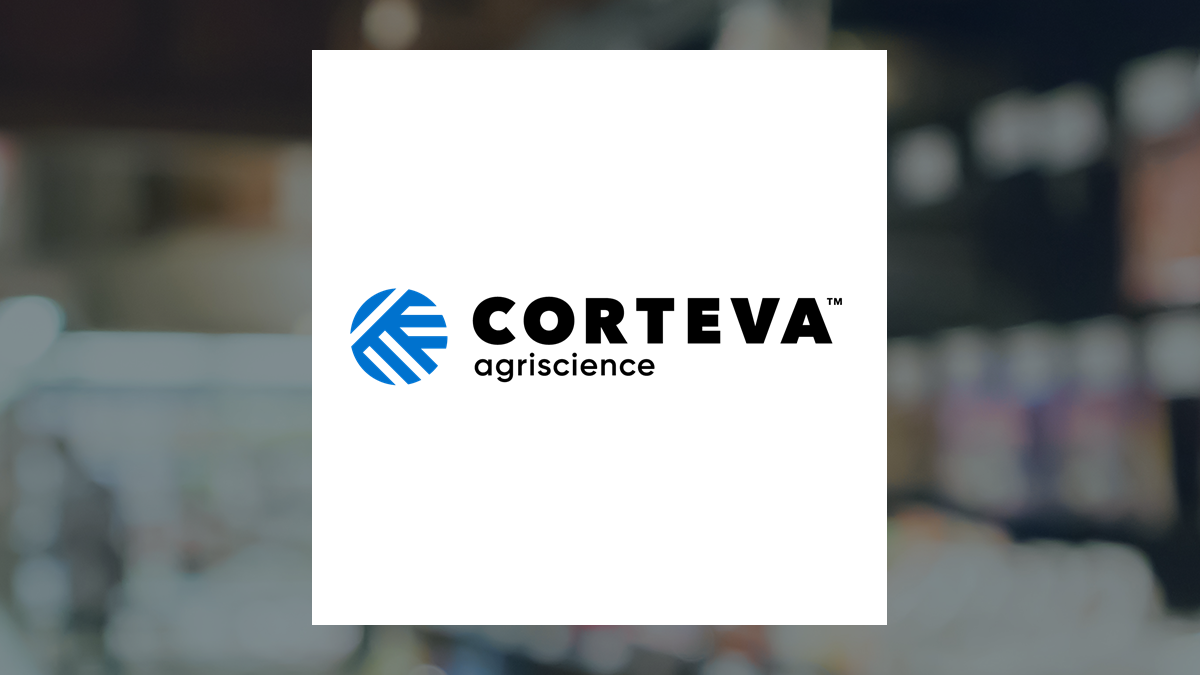 Corteva logo with Consumer Staples background