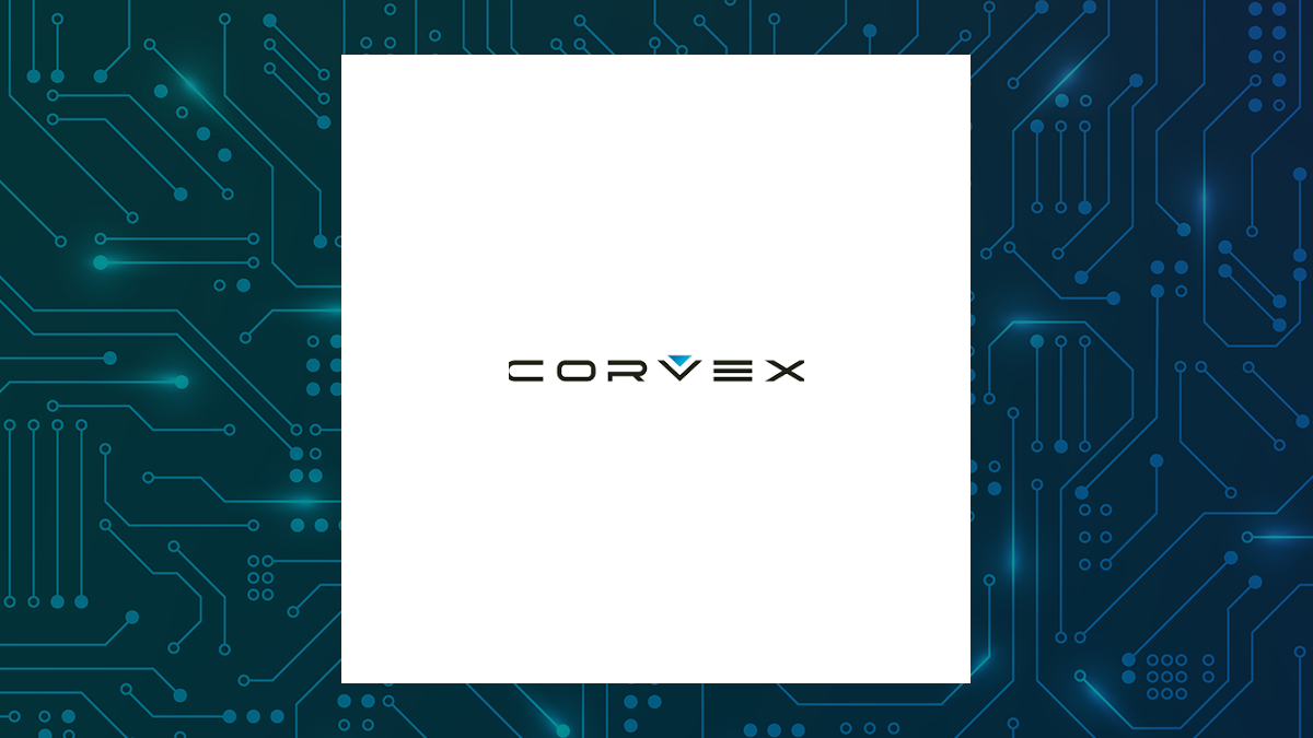 Corvex logo with Technology background