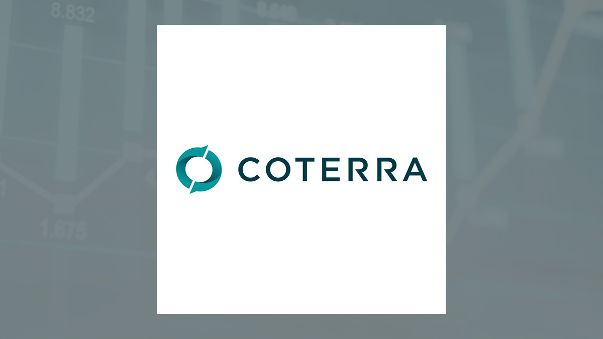 Coterra Energy logo with Oils/Energy background