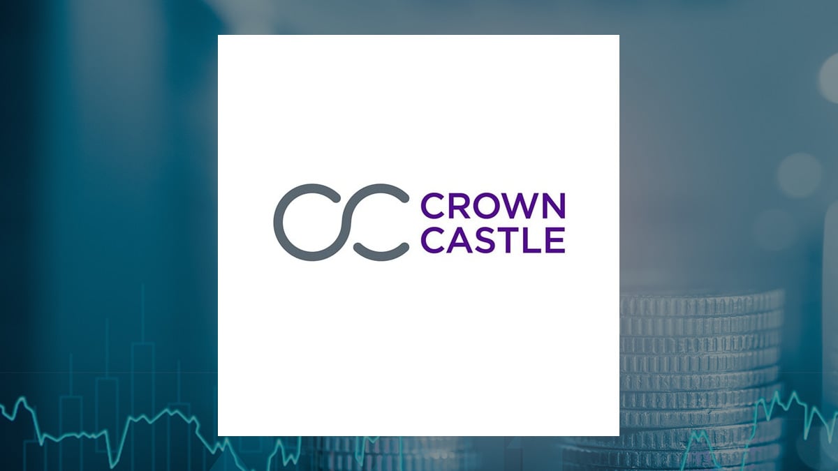 Crown Castle logo with Finance background