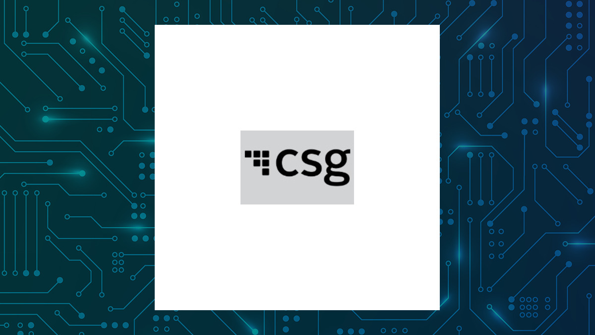 CSG Systems International logo with Computer and Technology background