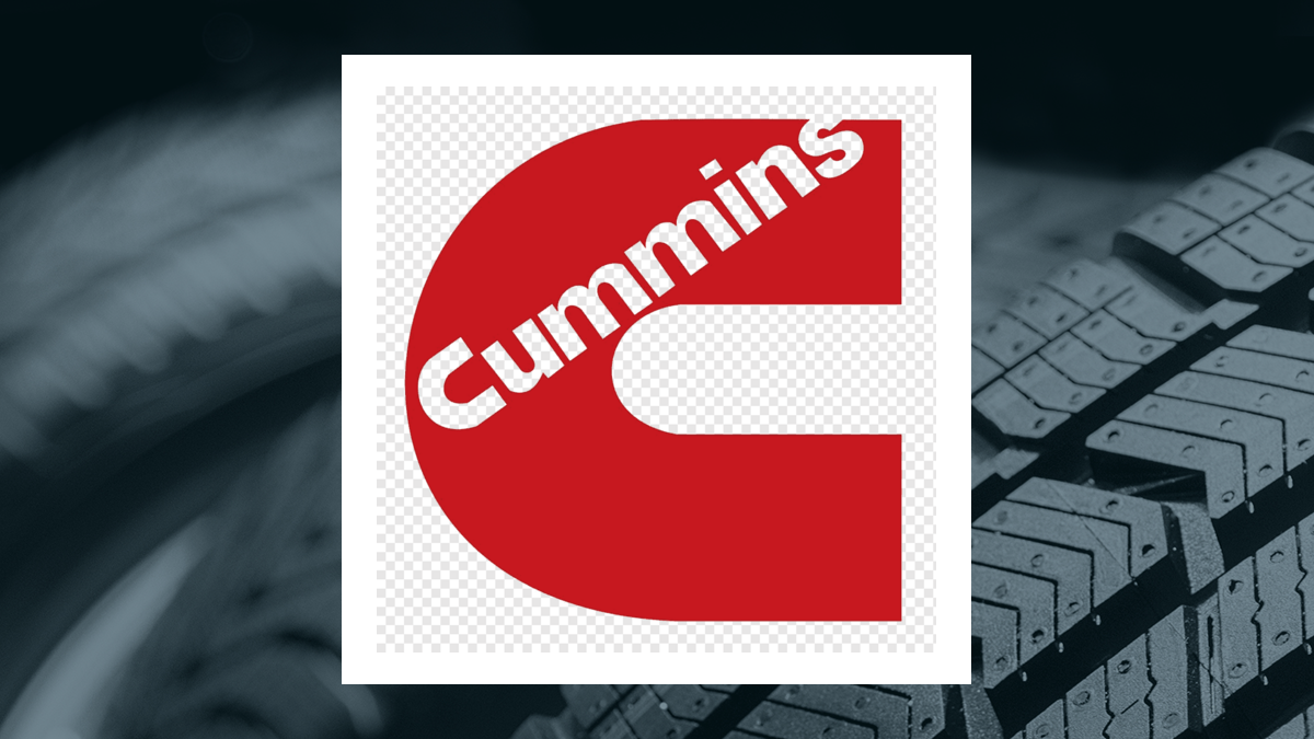 Cummins logo with Auto/Tires/Trucks background