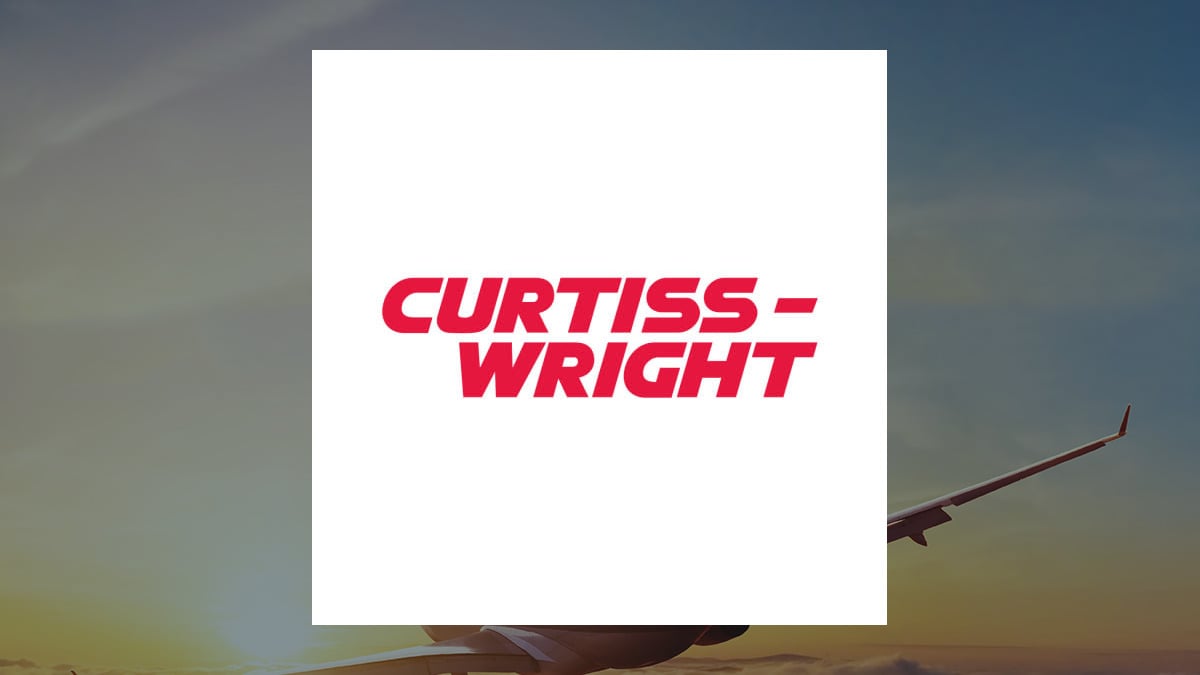 Curtiss-Wright logo with Aerospace background
