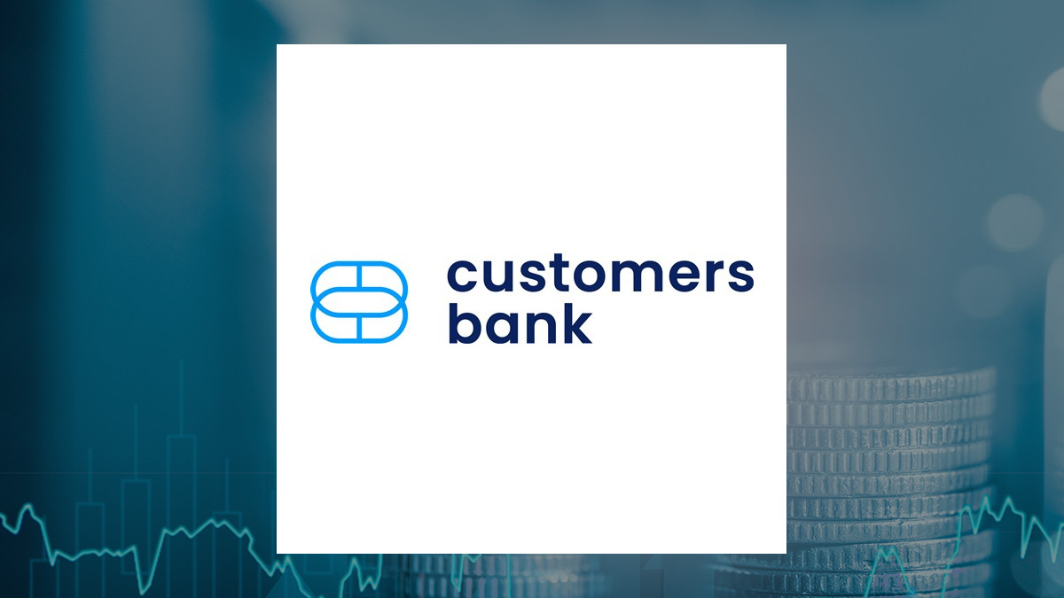 Customers Bancorp logo with Finance background