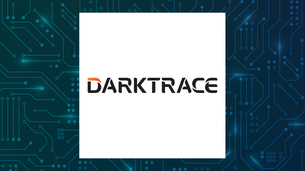 Darktrace logo with Computer and Technology background