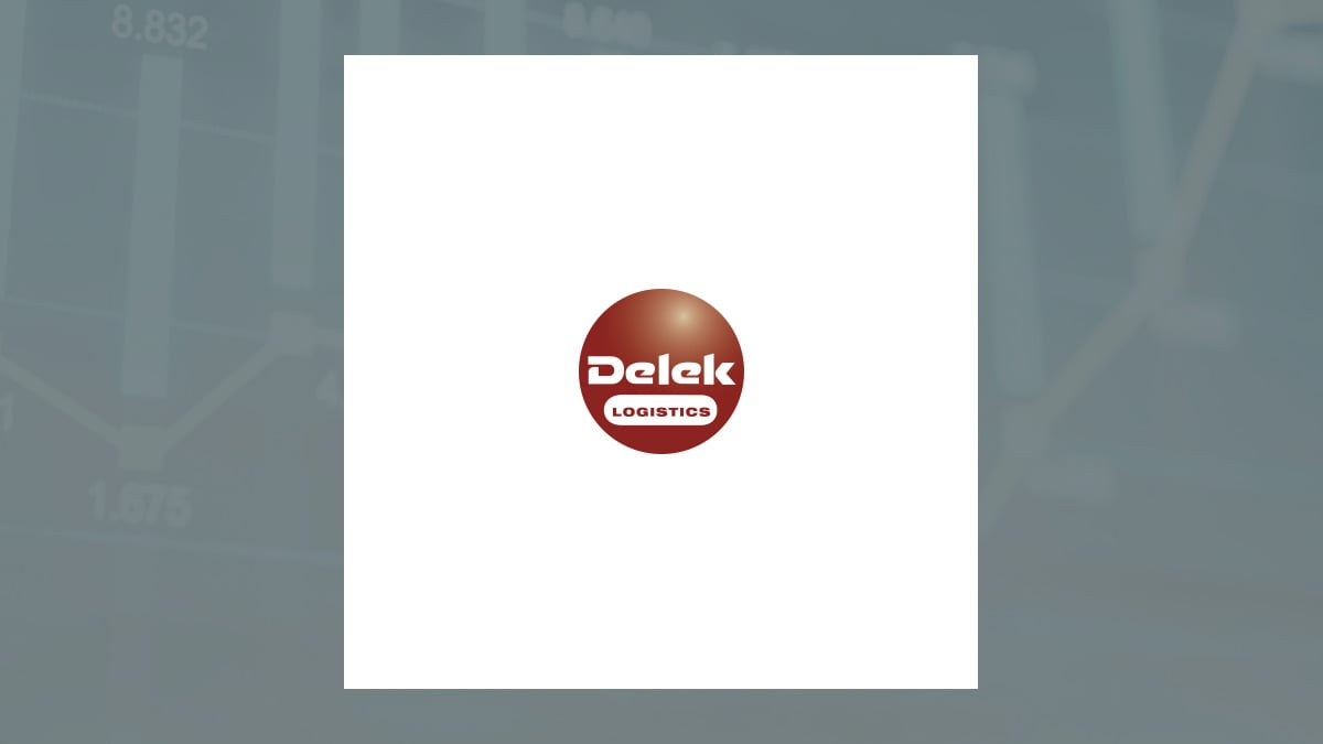 Delek Logistics Partners logo with Oils/Energy background