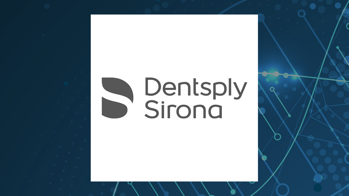DENTSPLY SIRONA logo with Medical background