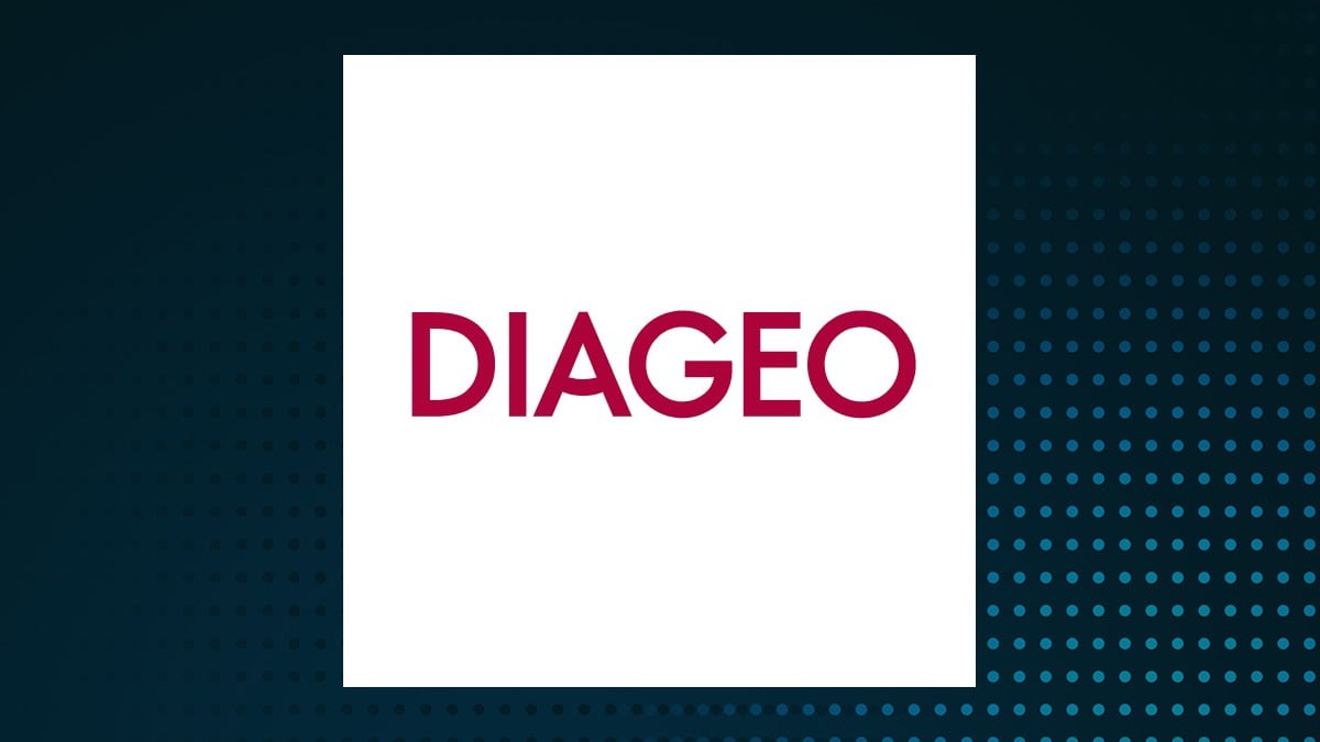 Diageo logo with Consumer Defensive background