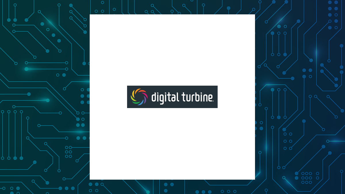 Digital Turbine logo with Computer and Technology background
